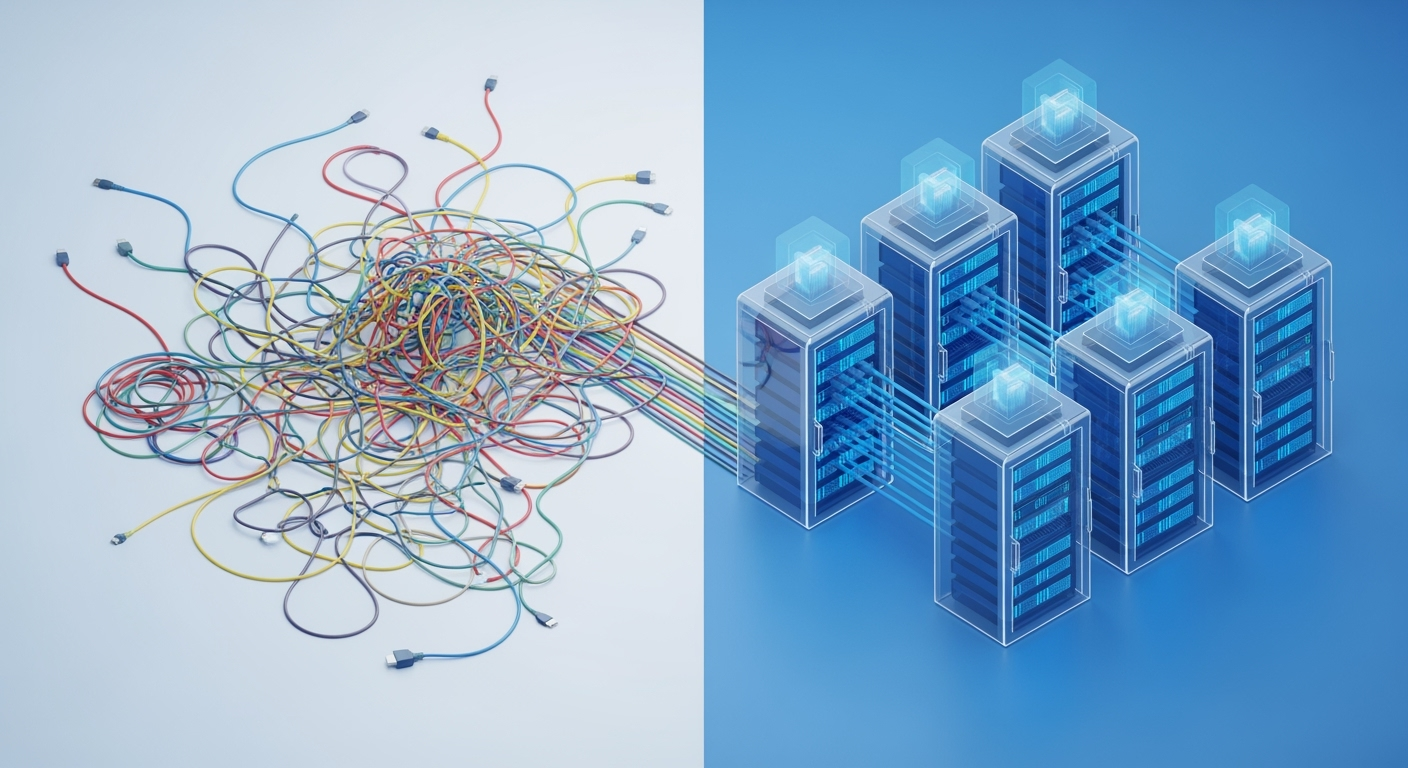 Transformation from chaotic Ubuntu server setup to clean organized NixOS infrastructure